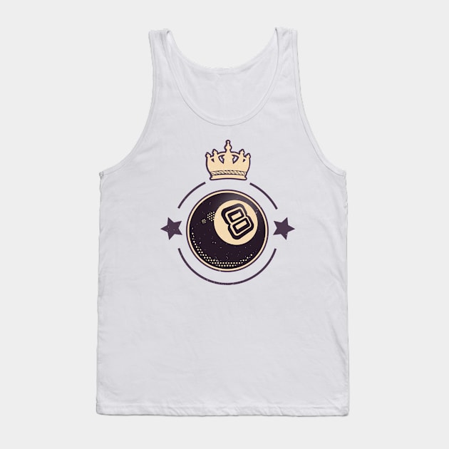 Billiards 8-Ball Retro Pool Player Tank Top by Foxxy Merch